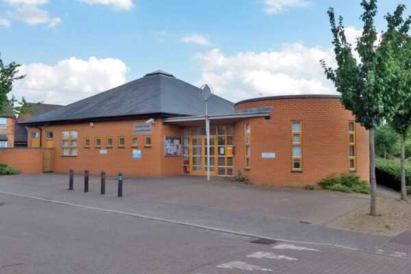 Wide exterior shot of Emerson Valley Community Centre