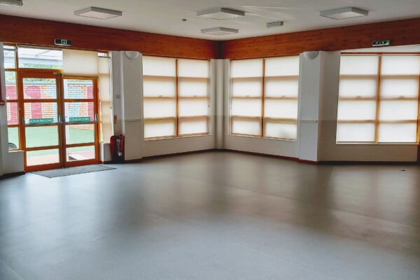 Interior empty community hall