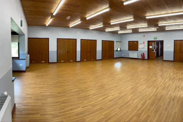 Interior Shenley Brook End Community Centre main hall